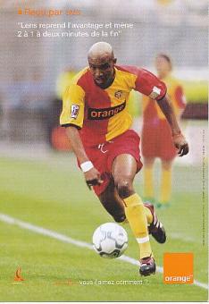El Hadji Diouf  RC Lens  Fußball Autogrammkarte 