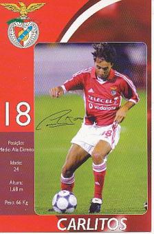 Carlitos  Benfica Lissabon  Fußball Autogrammkarte Druck signiert 