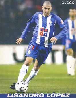 Lisandro Lopez   FC Porto  Fußball Autogrammkarte 