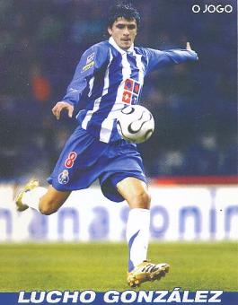 Lucho Gonzalez  FC Porto  Fußball Autogrammkarte 