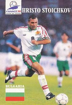 Hristo Stoichkov  Bulgarien  Fußball Autogrammkarte 