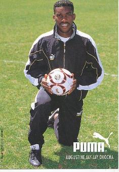 Jay Jay Okocha   Nigeria  Fußball Autogrammkarte 