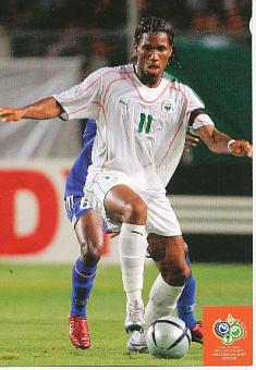 Didier Drogba  Elfenbeinküste  Fußball Autogrammkarte 