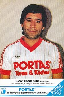 Oscar Alberto Ortiz   Argentinien Weltmeister 1978  Portas  Fußball Autogrammkarte 