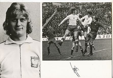 Jerzy Gordon   Polen Gold Olympia 1972 & WM 1974    Fußball Autogrammkarte Druck signiert 