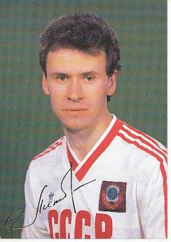 Gennadi Litovchenko  Rußland   Fußball Autogrammkarte Druck signiert 