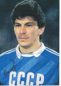 Rinat Dasayev  Rußland   Fußball Autogrammkarte Druck signiert 