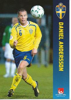 Daniel Andersson   Schweden Fußball Autogrammkarte 