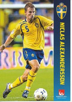 Niclas Alexandersson   Schweden Fußball Autogrammkarte 