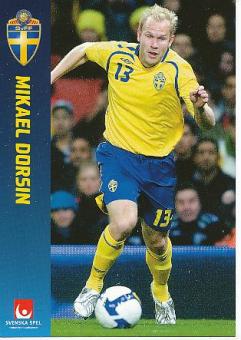 Mikael Dorsin  Schweden Fußball Autogrammkarte 