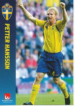 Petter Hansson  Schweden Fußball Autogrammkarte 