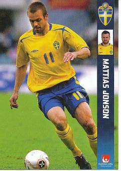Mattias Jonson  Schweden Fußball Autogrammkarte 