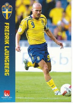 Fredrik Ljungberg  Schweden Fußball Autogrammkarte 