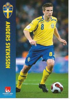 Anders Svensson  Schweden Fußball Autogrammkarte 
