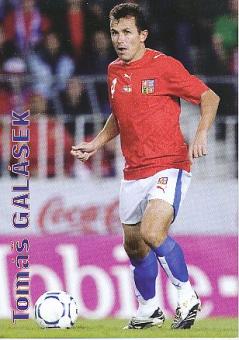 Tomas Galasek  Tschechien  Fußball Autogrammkarte 