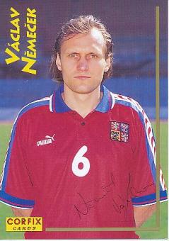 Vaclav Nemecek  Tschechien  Fußball Autogrammkarte Druck signiert 