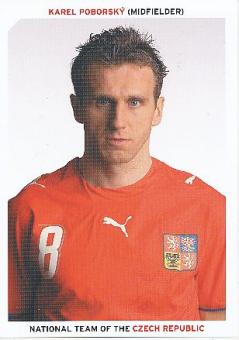 Karel Poborsky   Tschechien  Fußball Autogrammkarte 