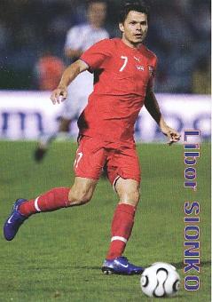 Libor Sionko  Tschechien  Fußball Autogrammkarte 