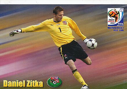 Daniel Zitka  Tschechien  Fußball Autogrammkarte 