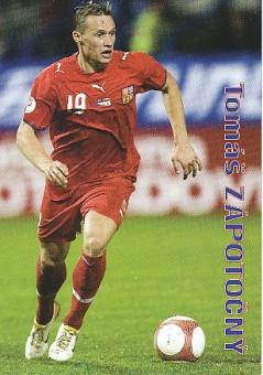 Tomas Zapotocny  Tschechien  Fußball Autogrammkarte 