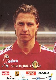 Vital Borkelmans  Belgien  Fußball Autogrammkarte 