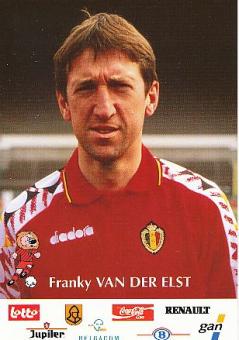 Franky Van Der Elst   Belgien  Fußball Autogrammkarte 