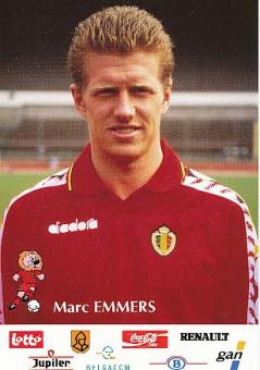 Marc Emmers   Belgien  Fußball Autogrammkarte 