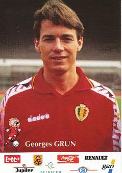 Georges Grun   Belgien  Fußball Autogrammkarte 