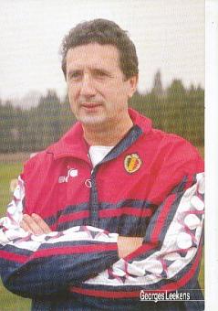 Georges Leekens   Belgien  Fußball Autogrammkarte 