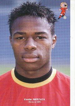 Emile Mpenza   Belgien  Fußball Autogrammkarte 