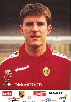 Dirk Medved   Belgien  Fußball Autogrammkarte 
