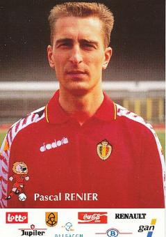 Pascal Renier   Belgien  Fußball Autogrammkarte 