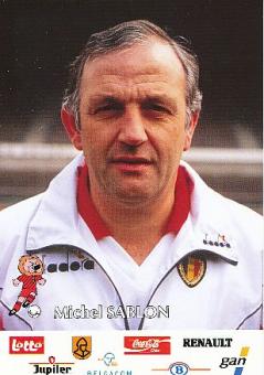Michel Sablon   Belgien  Fußball Autogrammkarte 