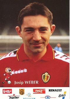 Josip Weber   Belgien  Fußball Autogrammkarte 