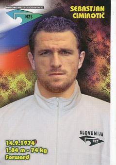 Sebastjan Cimirotic  Slowenien Fußball Autogrammkarte 