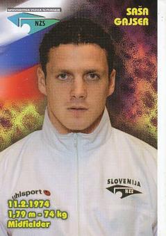 Sasa Gajser  Slowenien Fußball Autogrammkarte 