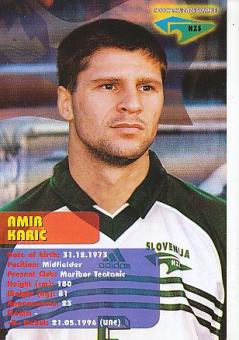 Amir Karic  Slowenien Fußball Autogrammkarte 