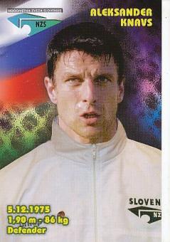 Aleksander Knavs  Slowenien Fußball Autogrammkarte 