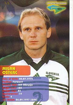 Milan Osterc  Slowenien Fußball Autogrammkarte 