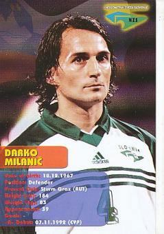 Darko Milanic  Slowenien Fußball Autogrammkarte 