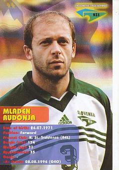 Mladen Rudonja  Slowenien Fußball Autogrammkarte 