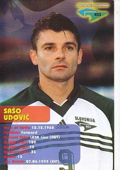 Saso Udovic  Slowenien Fußball Autogrammkarte 