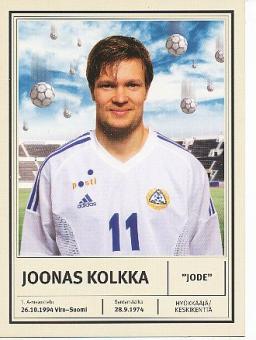 Joonas Kolkka  Finnland  Fußball Autogrammkarte 