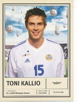Toni Kallio  Finnland  Fußball Autogrammkarte 