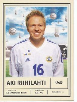 Aki Riihilahti  Finnland  Fußball Autogrammkarte 