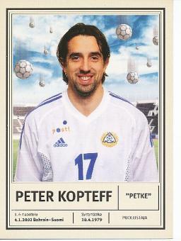 Peter Kopteff  Finnland  Fußball Autogrammkarte 