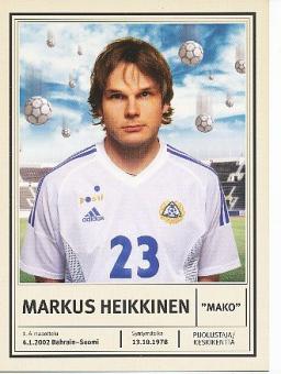Markus Heikkinen  Finnland  Fußball Autogrammkarte 