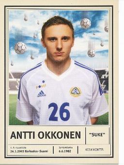 Antti Okkonen  Finnland  Fußball Autogrammkarte 