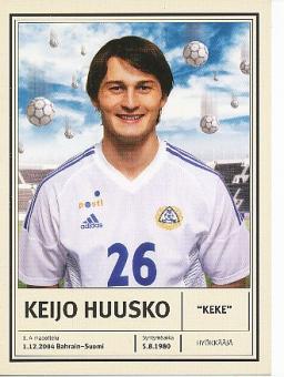 Keijo Huusko  Finnland  Fußball Autogrammkarte 