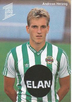 Andreas Herzog  Rapid Wien  Fußball Autogrammkarte 